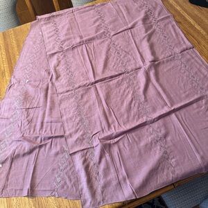 NWT Simran UAE Scarf, Rhinestone Embroidered Wrap, Dusty Rose, 78” by 27”